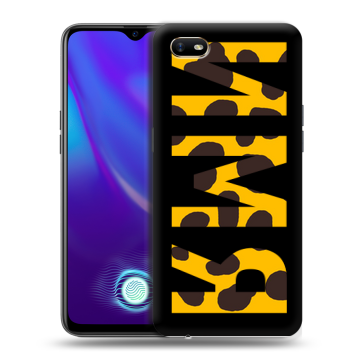 Силиконовый противоударный чехол на OPPO A1k с принтом ИМЯ