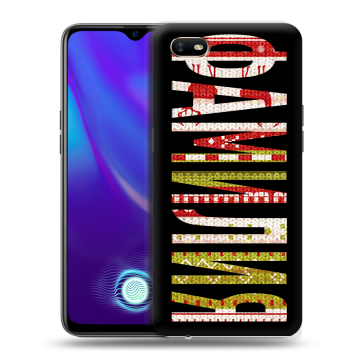 Силиконовый противоударный чехол на OPPO A1k с принтом ФАМИЛИЯ