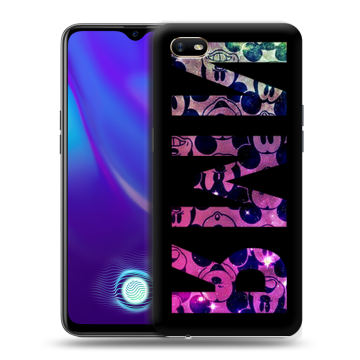 Силиконовый противоударный чехол на OPPO A1k с принтом ИМЯ
