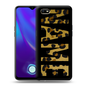Силиконовый противоударный чехол на OPPO A1k с принтом NAME