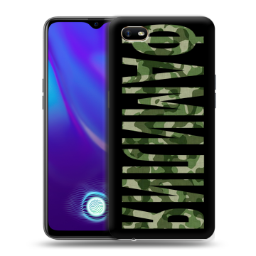 Силиконовый противоударный чехол на OPPO A1k с принтом ФАМИЛИЯ