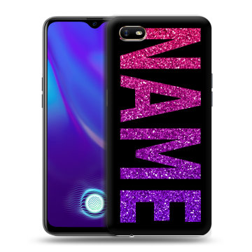 Силиконовый противоударный чехол на OPPO A1k с принтом NAME