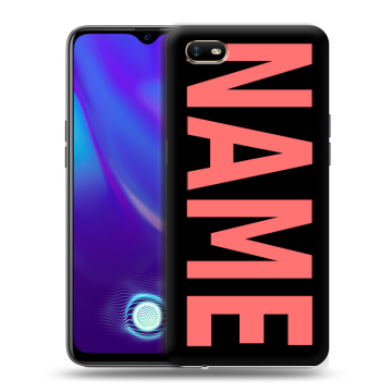 Силиконовый противоударный чехол на OPPO A1k с принтом NAME
