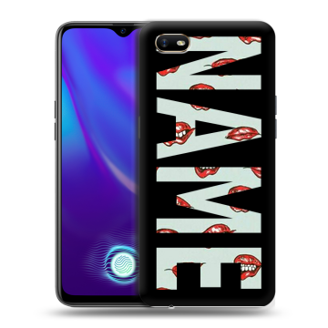 Силиконовый противоударный чехол на OPPO A1k с принтом NAME
