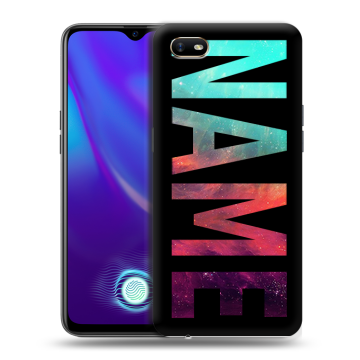 Силиконовый противоударный чехол на OPPO A1k с принтом NAME