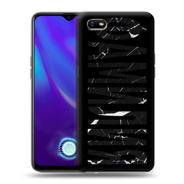 Силиконовый противоударный чехол на OPPO A1k с принтом ФАМИЛИЯ