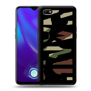 Силиконовый противоударный чехол на OPPO A1k с принтом NAME