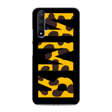 Силиконовый чехол на Huawei Honor 20 с принтом ИМЯ