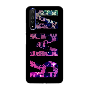 Силиконовый чехол на Huawei Honor 20 с принтом ИМЯ