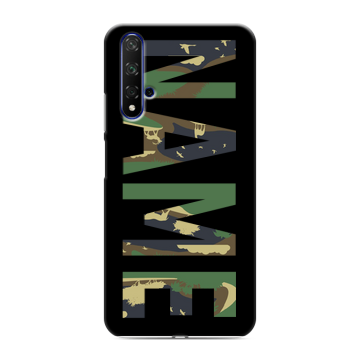 Силиконовый чехол на Huawei Honor 20 с принтом NAME