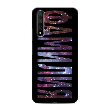Силиконовый чехол на Huawei Honor 20 с принтом ФАМИЛИЯ