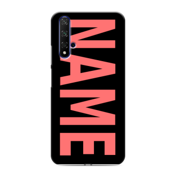 Силиконовый чехол на Huawei Honor 20 с принтом NAME