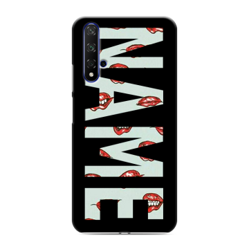 Силиконовый чехол на Huawei Honor 20 с принтом NAME