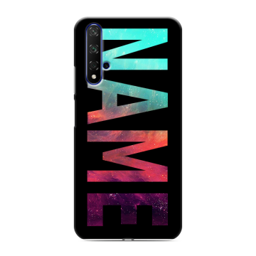 Силиконовый чехол на Huawei Honor 20 с принтом NAME