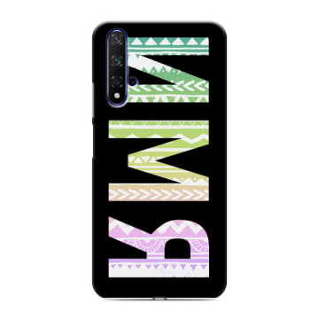 Силиконовый чехол на Huawei Honor 20 с принтом ИМЯ