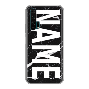 Силиконовый противоударный чехол на Huawei Honor 20 Pro с принтом NAME