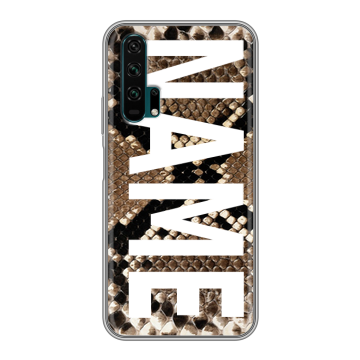 Силиконовый противоударный чехол на Huawei Honor 20 Pro с принтом NAME