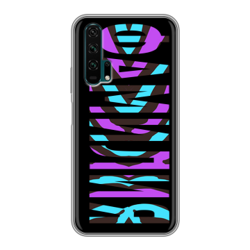Силиконовый противоударный чехол на Huawei Honor 20 Pro с принтом ФАМИЛИЯ