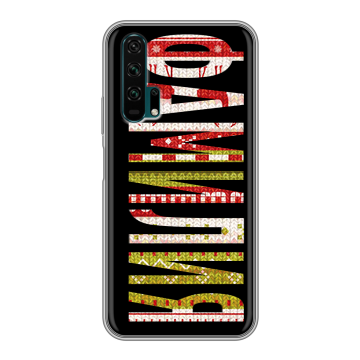 Силиконовый противоударный чехол на Huawei Honor 20 Pro с принтом ФАМИЛИЯ