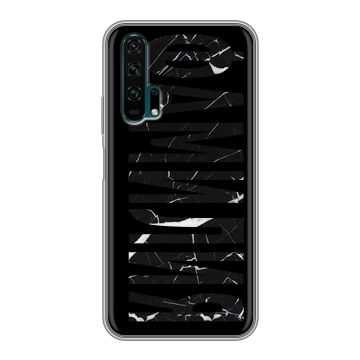 Силиконовый противоударный чехол на Huawei Honor 20 Pro с принтом ФАМИЛИЯ