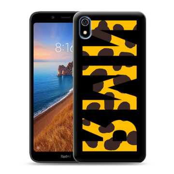 Силиконовый чехол на Xiaomi RedMi 7A с принтом ИМЯ