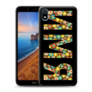 Силиконовый чехол на Xiaomi RedMi 7A с принтом ИМЯ