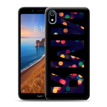Силиконовый чехол на Xiaomi RedMi 7A с принтом ИМЯ