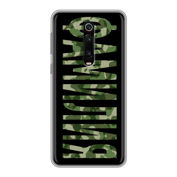 Силиконовый чехол на Xiaomi RedMi K20 с принтом ФАМИЛИЯ