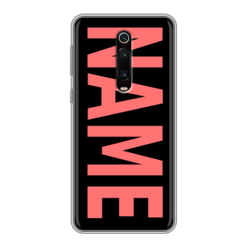 Силиконовый чехол на Xiaomi RedMi K20 с принтом NAME