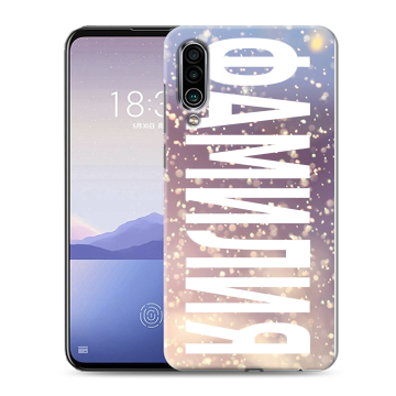 Силиконовый чехол на Meizu 16Xs с принтом ФАМИЛИЯ