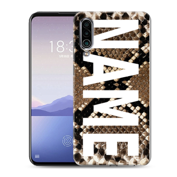 Силиконовый чехол на Meizu 16Xs с принтом NAME