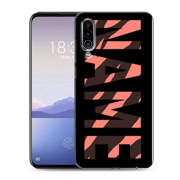 Силиконовый чехол на Meizu 16Xs с принтом NAME