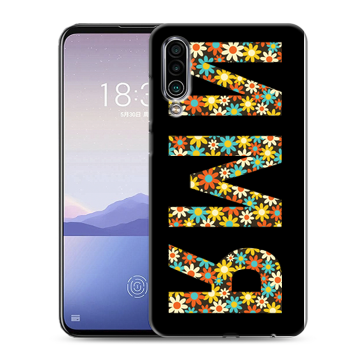 Силиконовый чехол на Meizu 16Xs с принтом ИМЯ