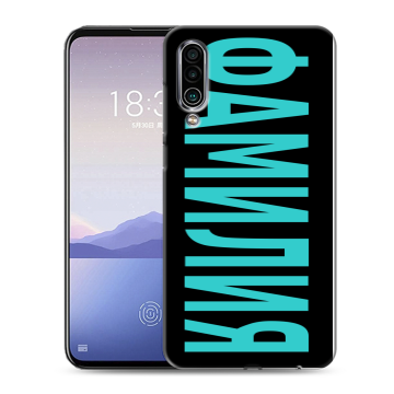 Силиконовый чехол на Meizu 16Xs с принтом ФАМИЛИЯ