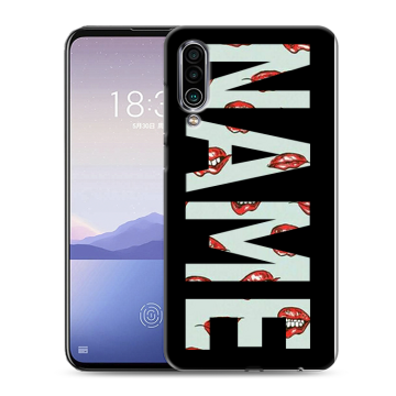 Силиконовый чехол на Meizu 16Xs с принтом NAME