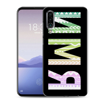 Силиконовый чехол на Meizu 16Xs с принтом ИМЯ