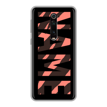 Силиконовый чехол на Xiaomi Mi 9T с принтом NAME