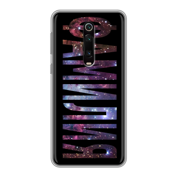 Силиконовый чехол на Xiaomi Mi 9T с принтом ФАМИЛИЯ