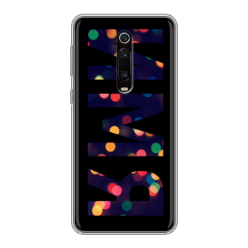 Силиконовый чехол на Xiaomi Mi 9T с принтом ИМЯ