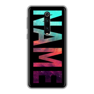 Силиконовый чехол на Xiaomi Mi 9T с принтом NAME