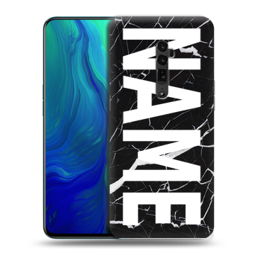 Пластиковый чехол на OPPO Reno 10x Zoom с принтом NAME