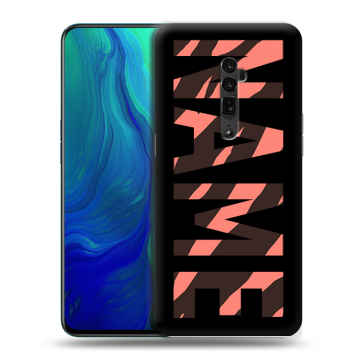 Пластиковый чехол на OPPO Reno 10x Zoom с принтом NAME