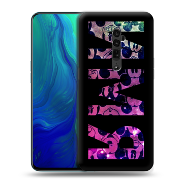 Пластиковый чехол на OPPO Reno 10x Zoom с принтом ИМЯ