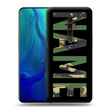 Пластиковый чехол на OPPO Reno 10x Zoom с принтом NAME