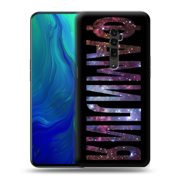 Пластиковый чехол на OPPO Reno 10x Zoom с принтом ФАМИЛИЯ