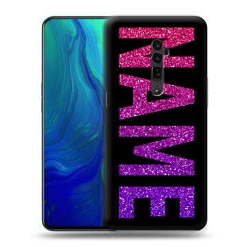 Пластиковый чехол на OPPO Reno 10x Zoom с принтом NAME