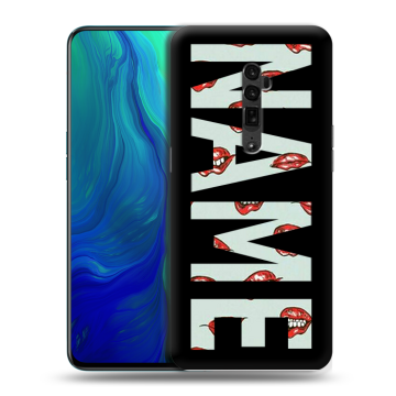 Пластиковый чехол на OPPO Reno 10x Zoom с принтом NAME