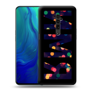 Пластиковый чехол на OPPO Reno 10x Zoom с принтом ИМЯ