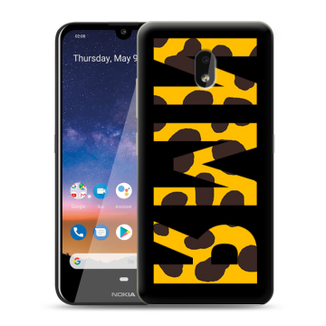 Силиконовый чехол на Nokia 2.2 с принтом ИМЯ