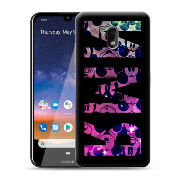 Силиконовый чехол на Nokia 2.2 с принтом ИМЯ